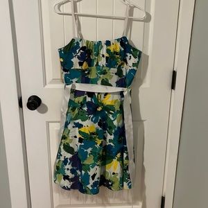 Spaghetti strap if floral cocktail dress